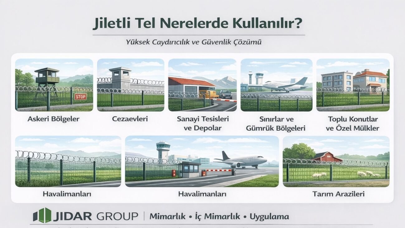 jiletli tel nerelerde kullanılır