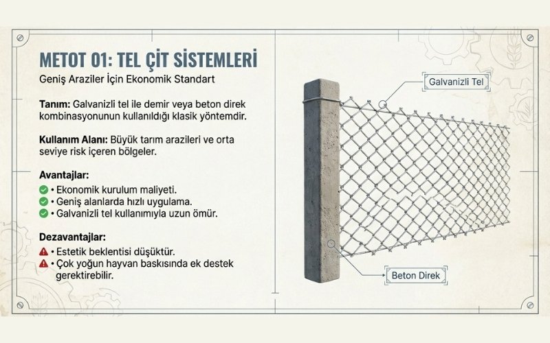 Tel Çit ile Tarla Çevirme