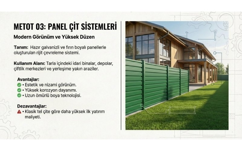 Panel Çit ile Tarla Çevirme