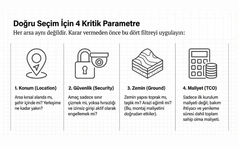 Arsa Çevresi İçin Çit Seçerken Dikkat Edilmesi Gerekenler
