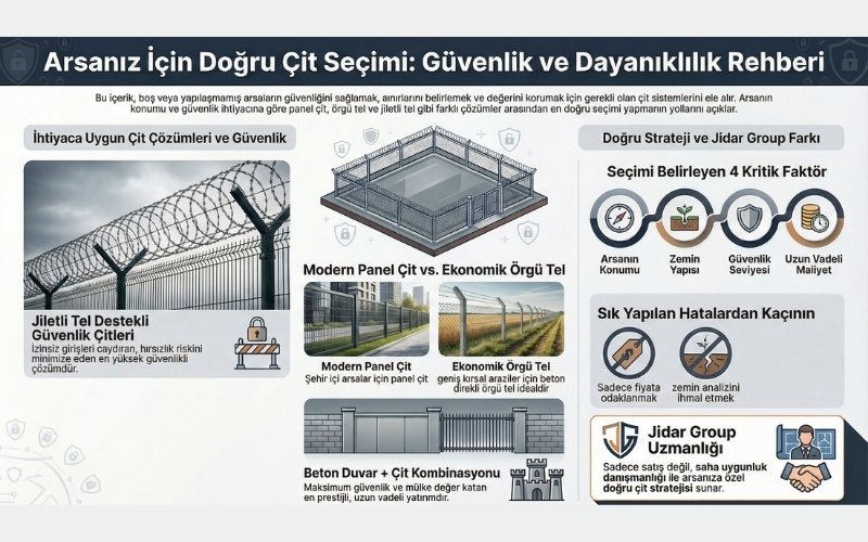 Güvenlik, Dayanıklılık ve Uzun Ömür İçin En Uygun Çit Tipleri
