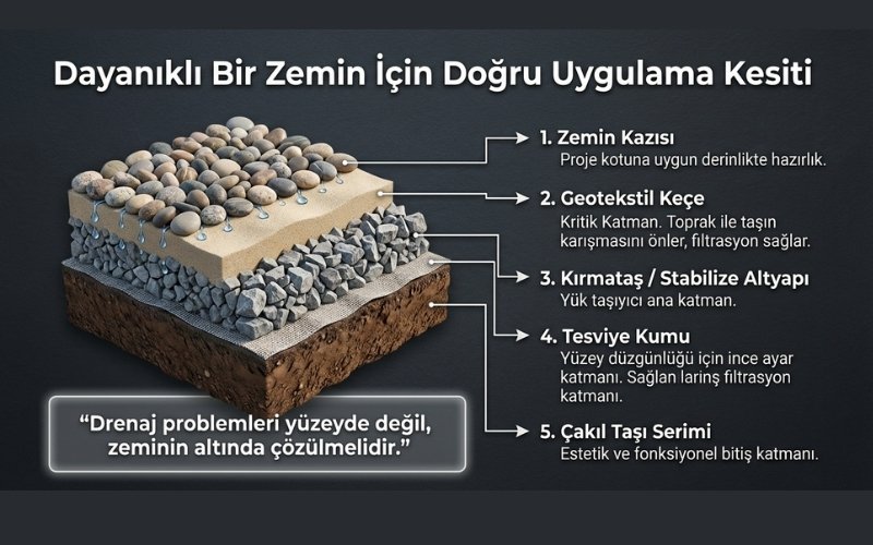 Doğru Çakıl Taşı Döşeme Nasıl Yapılır?