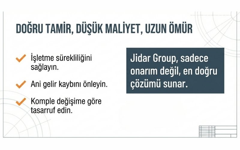 Doğru Tamir, Düşük Maliyet, Uzun Ömür (1)