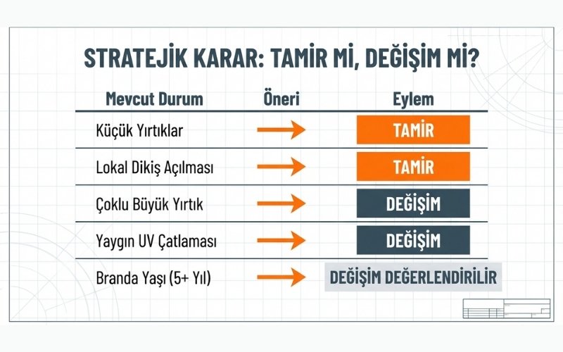 Halı Saha Brandası Tamiri mi, Değişimi mi?