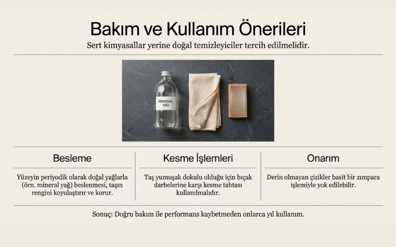 Sabun Taşı Bakımı ve Kullanım Önerileri