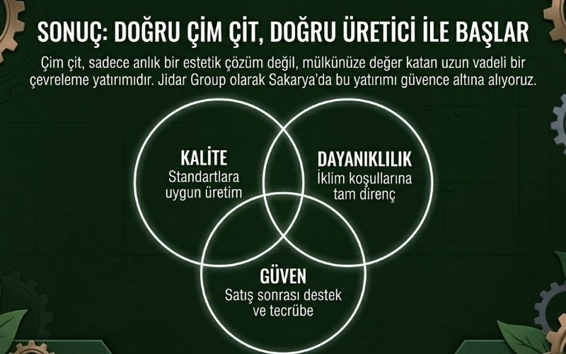 Sakarya’da Doğru Çim Çit üreticisi