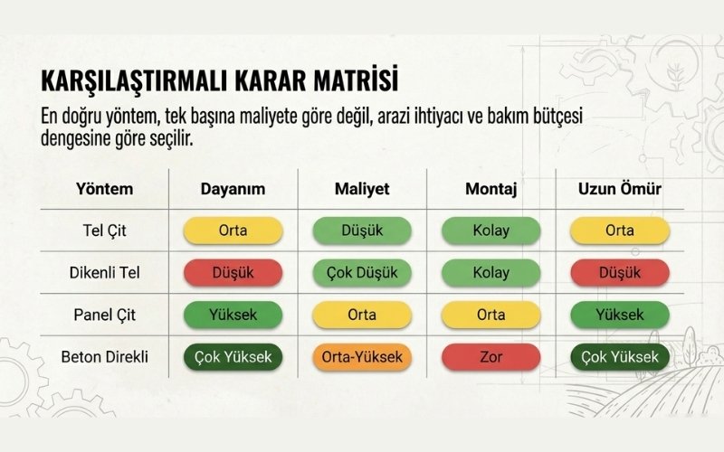 Tarla Çevirme Yöntemleri Karşılaştırması