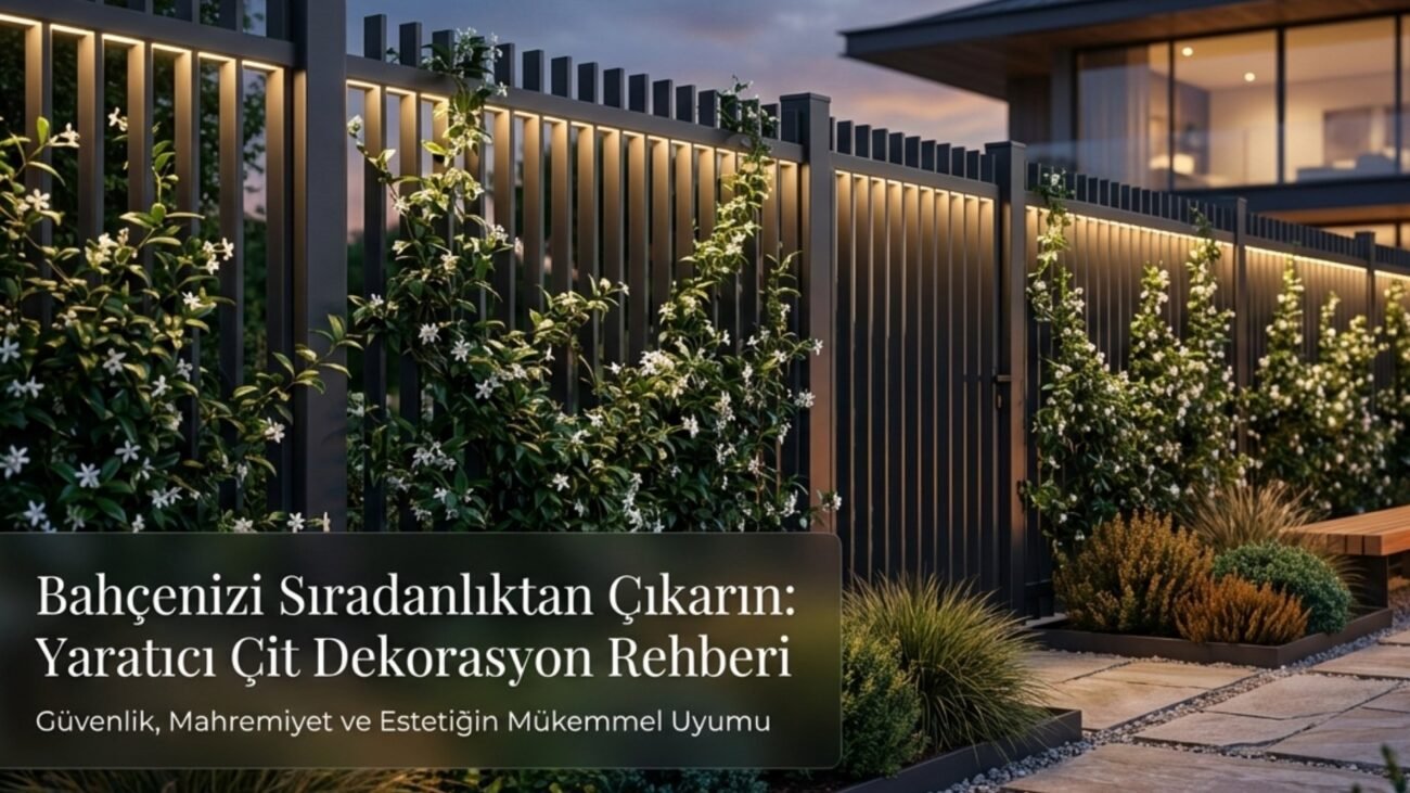 Yaratıcı Bahçe Çit Dekorasyon Fikirleri